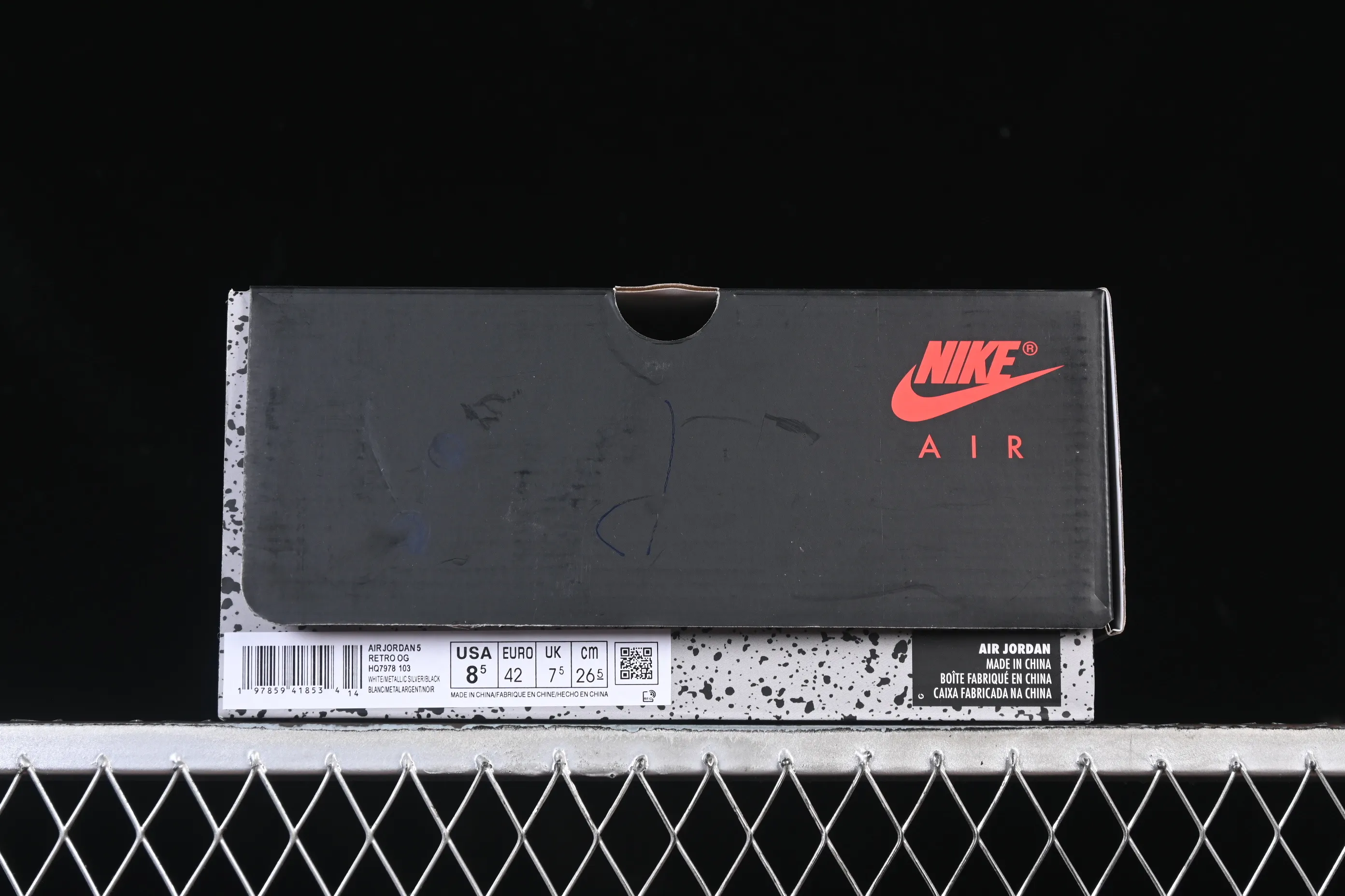 All categories Air Jordan Jordan series basketball shoes Air Jordan 5 Air Jordan 5 Retro "White Metallic" AJ5 Joe 5 Silver HQ7978-103